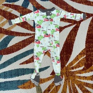 Baby boy Burt’s bees baby footed pajama